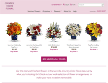Tablet Screenshot of countrycolorfloral.com